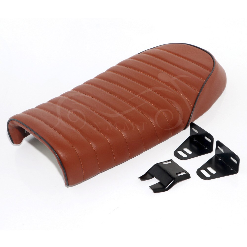 Bruine Vintage Cafe Racer Platte Seat Voor Honda Cg Cb Cl CB200 CB350 CL350 CB400 CB500 CB550 CB750 Motorfiets Zadel retro Seat