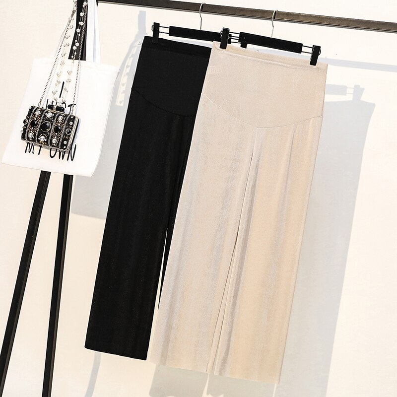 7080# Maternity Pants Summer Stylish Sweety Casual Pants Loose Comfy Belly Support Pants Elastic Waist Maternity Trousers