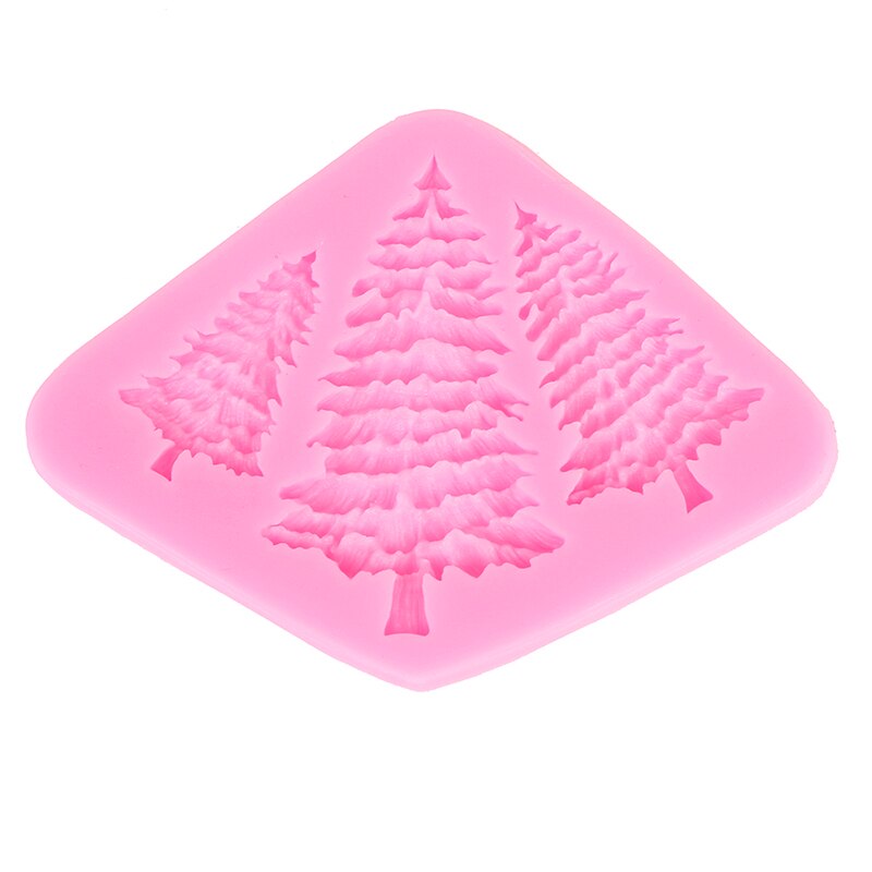 1Pc Kerstboom Siliconen Mal Fondant Cake Decorating Chocolade Bakvorm