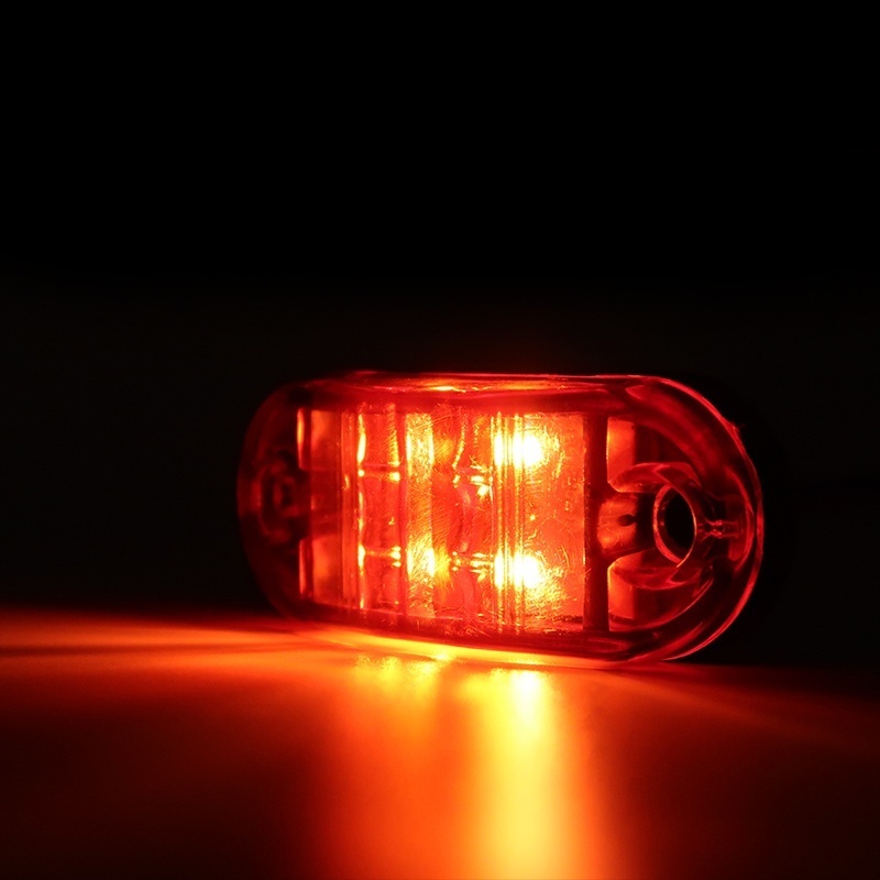 PA Products White Front Side 20 LED Marker Lights Oval 12V 24V Neon