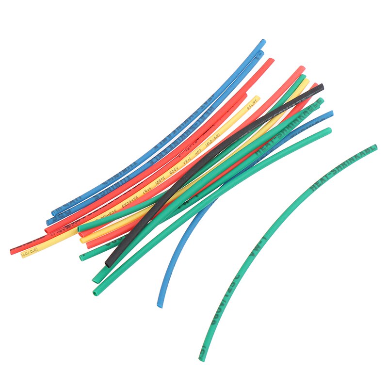 100Pcs /set Useful Car Electrical Cable Tube Kits Heat Shrink Tube Tubing Wrap Sleeve Assorted