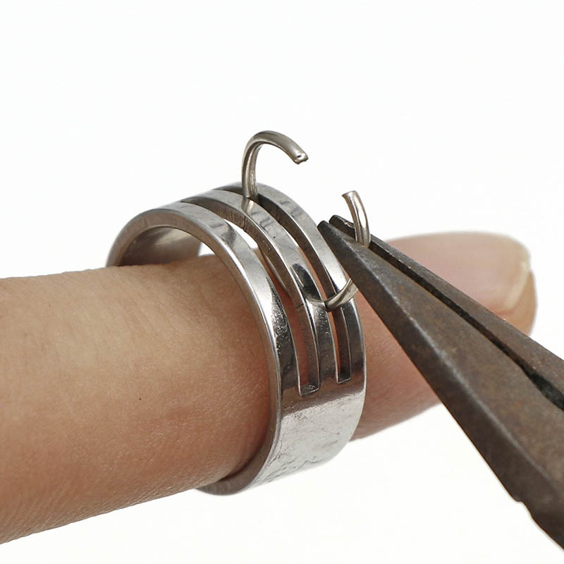 2 Stuks Rvs Tool Split Ringetje Opening Closing Helper Ronde Cirkel Kraal Tang Fixing Gereedschap Voor Sieraden Maken diy