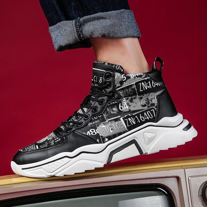 Turnschuhe Männer Schuhe Für Männlichen lässig Trainer hoch oben Schuhe Sapatos Masculino Winter Atmungsaktive Chaussures Gießen Hommes Solide