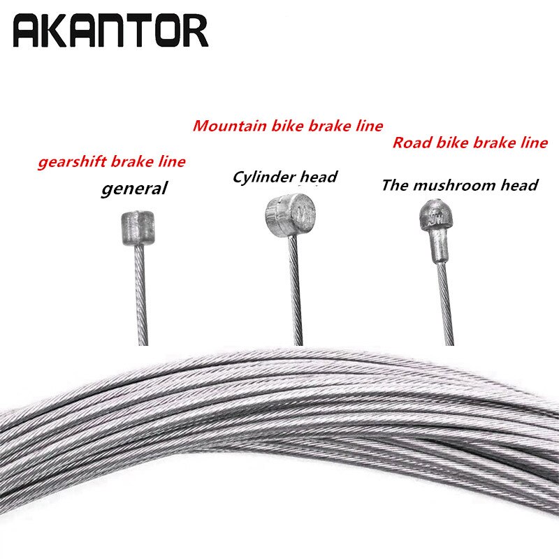 5PCS Bicycle Brake Cables Mountain Bike Brake Inner Cable Stainless Steel Brake Cable Bike Bicycle Brake Line MTB Speed ​​Line