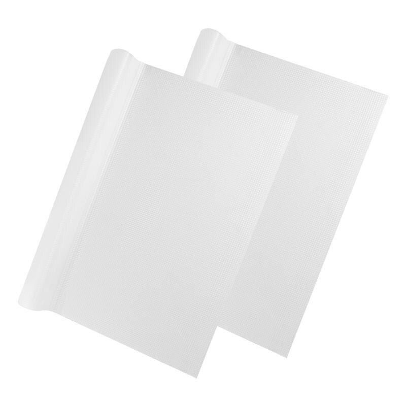 2 rollen 450g/ m² plank lade liner eva antislipmat waterdichte koelkastmat 150 x 43cm ( transparant wit)