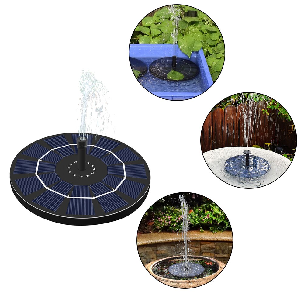 Solar Fountain Watering kit Power Solar Pump Pool Pond Submersible Waterfall Floating Solar Panel Water Fountain Garden Decor