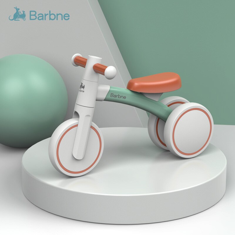 Baba – voiture d&#39;équilibre coulissante pour enfants de 1 à 3 ans, jouet pour bébés et tout-petits: Green-Three Wheels