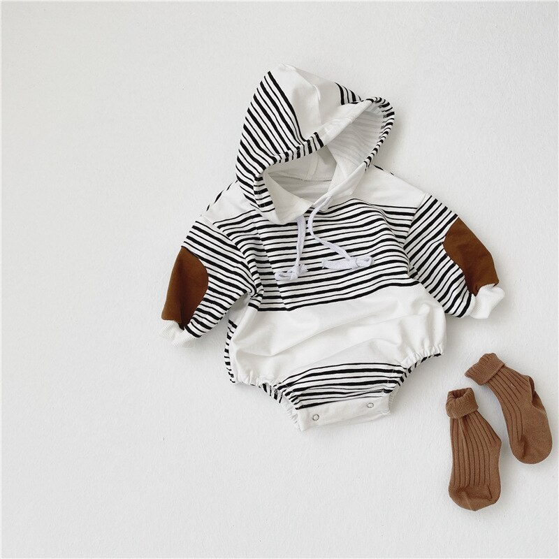 MILANCEL 2020 vestiti del bambino di autunno del bambino appena nato ragazzi della tuta infantile dei ragazzi di un pezzo del bambino con cappuccio della tuta sportiva