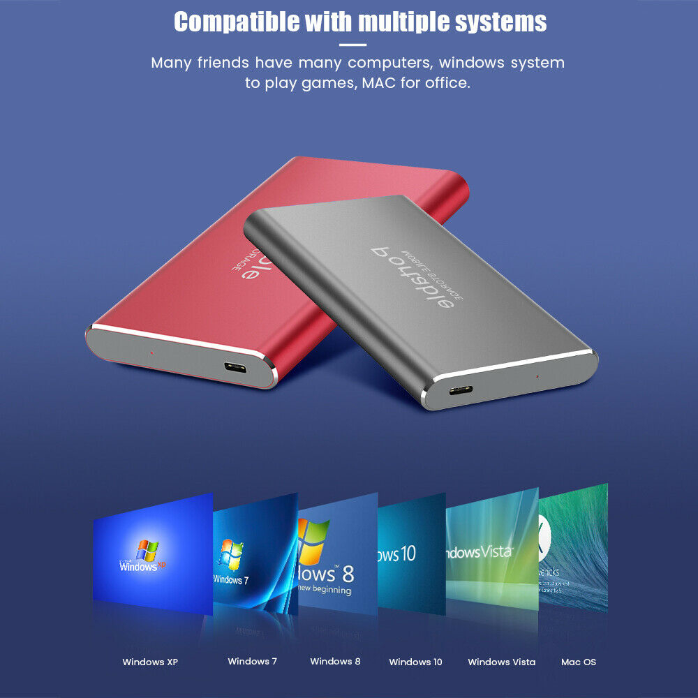 Z20 Mobile Hard Disk External Storage SSD Hard Drive Solid State 2/4/8TB USB 3.0 Mobile Hard Drive