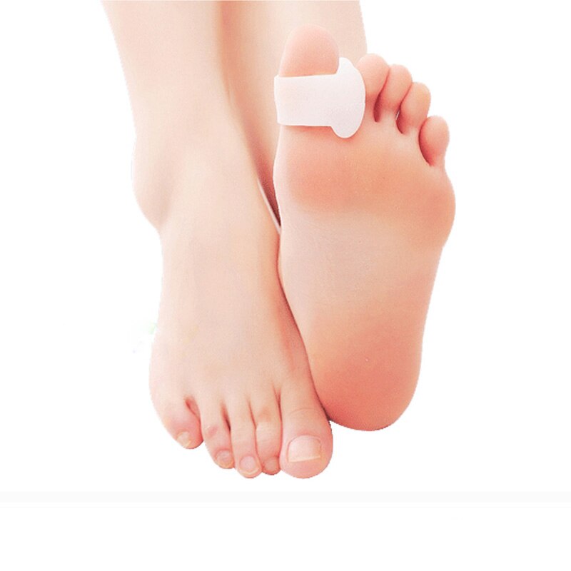 Separador de dedos dos pés para 20 peças = 10 pares, almofada de correção do espaçador de silicone, protetor ortopédico de joanete para cuidados com os pés e pedicure