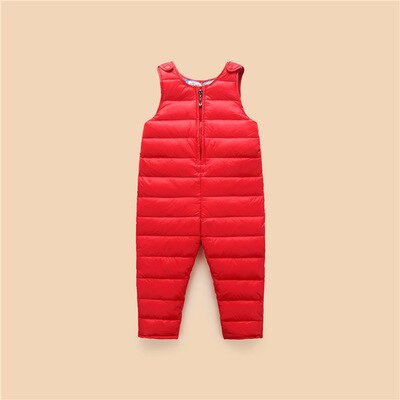 Boys Down Overalls Children Clothing Baby Outside Jumpsuit Winter Girls Mickey Romper Overalls Kids Thick Warm Windproof Clothes