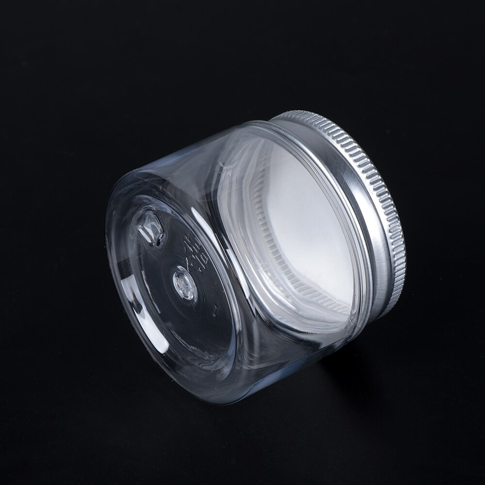 30-250ml Aluminum Cap Cosmetic Tin Pot Lip Balm Jar Containers Oil Wax Empty Home Storage Plastic Container Aluminum Cap Bottle