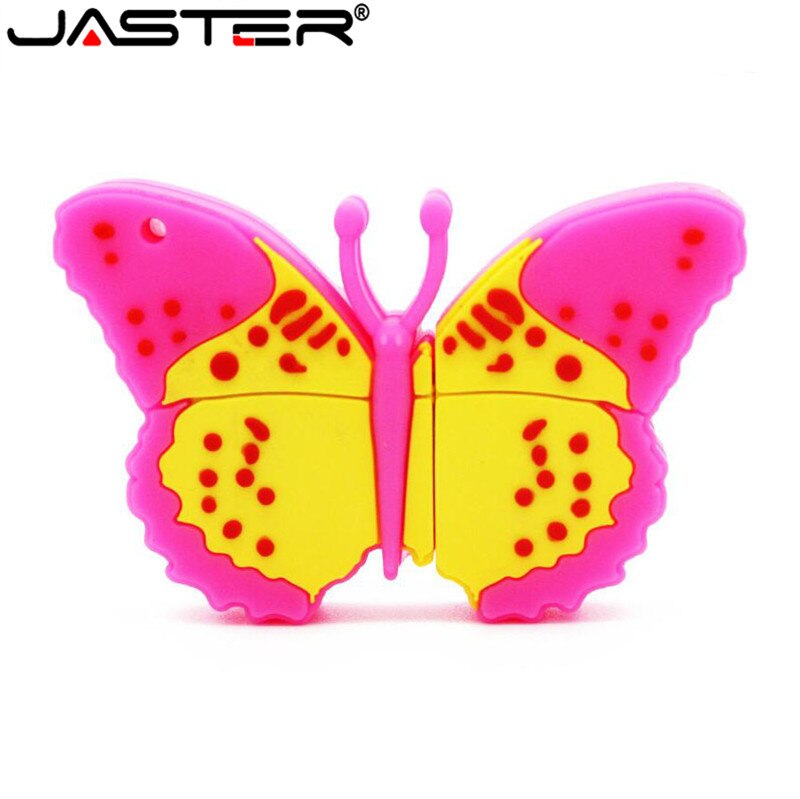 Jaster Mooie Vlinder Model Usb Flash Drive Usb 2.0 Leuke Sleutelhanger Memory Stick U Diskl Pendrive 4 Gb 8 Gb 16 Gb 32 Gb 64 Gb
