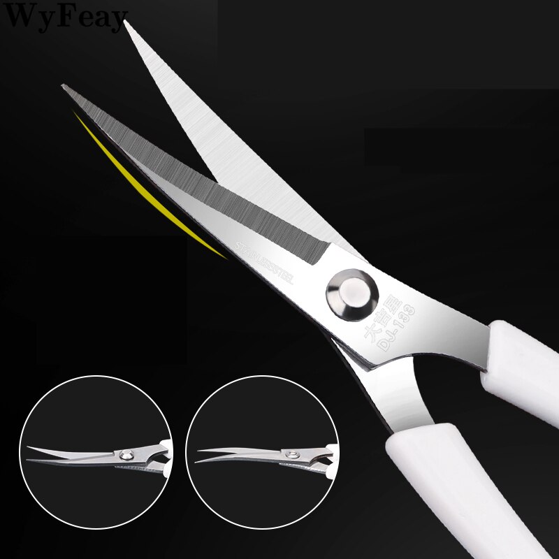 Curved Scissors Embroidery Cutting Head Up Scissor Angled Fabric Cross Stitch Tailor Scissor Tools Sewing Handicraft Accessories