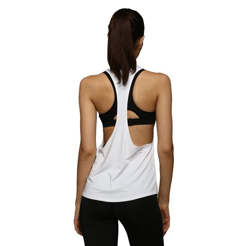 Summer Women Tank Tops Dry Quick Yoga Shirts Loose Gym Fitness Sport Sleeveless Vest Singlet Running Training Newest