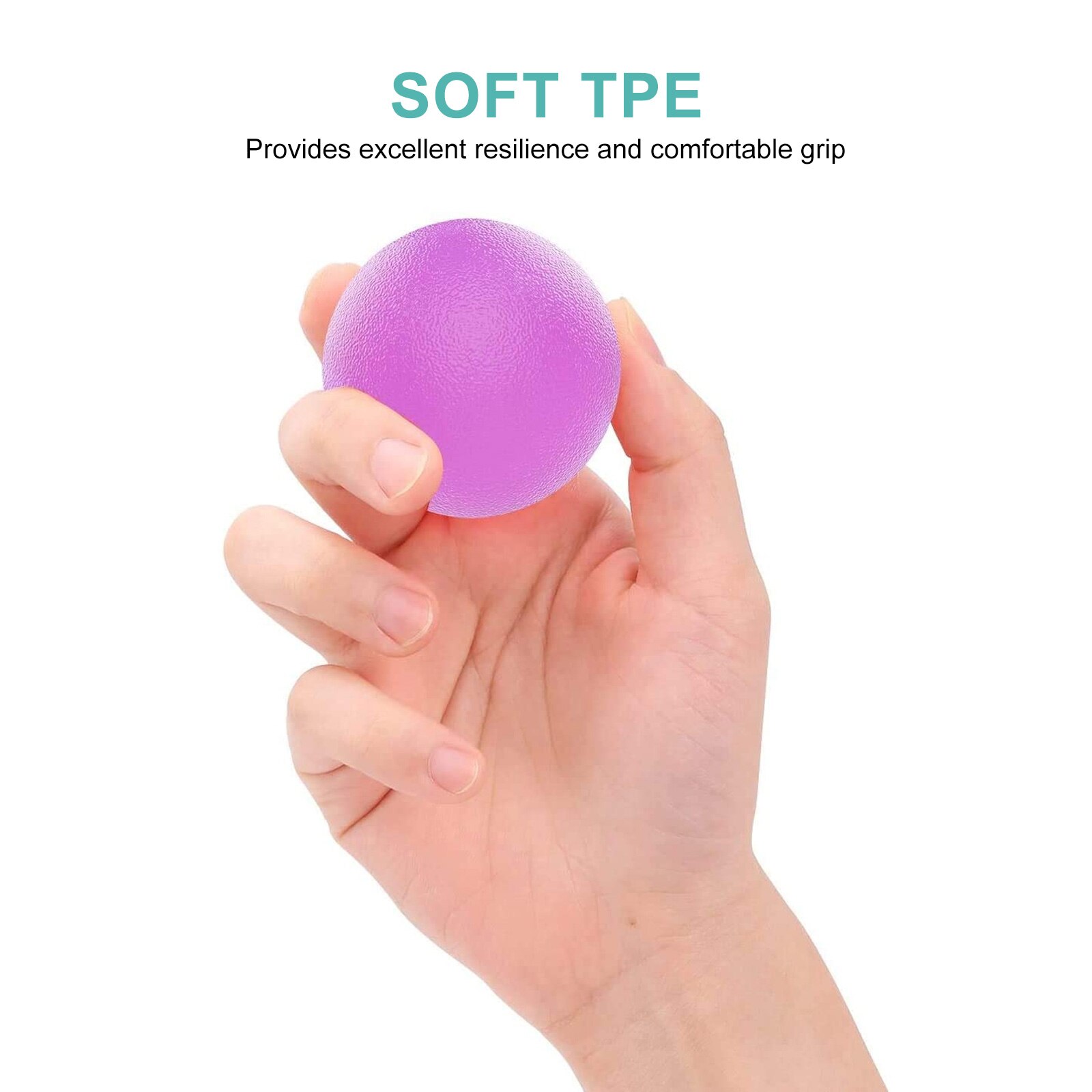 3Pcs Knijp Oefening Ballen Vinger Hand Grip Ballen Therapie Stress Ballen Oefeningen Squeeze Ballen Grip Versterken Ballen Decomprimeren
