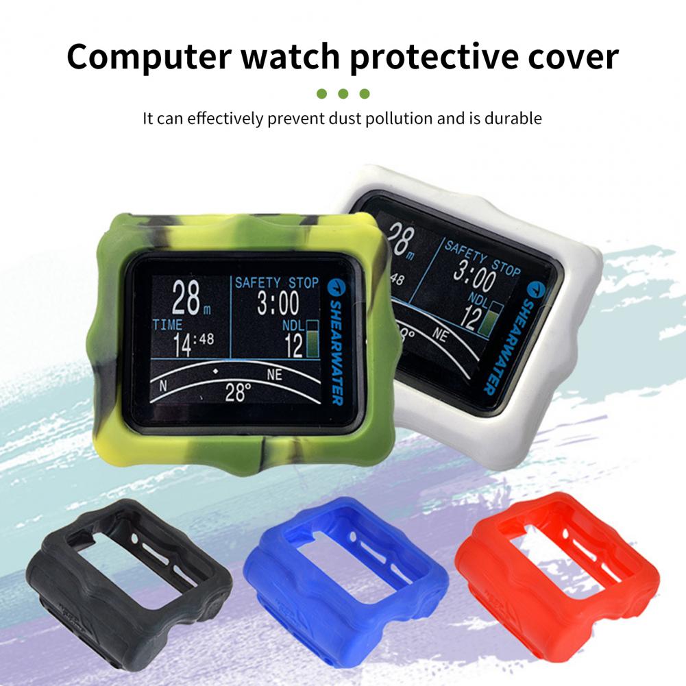 Funda de silicona de textura suave, funda protectora Flexible anticaída para ordenador de buceo, para Shearwater Perdix