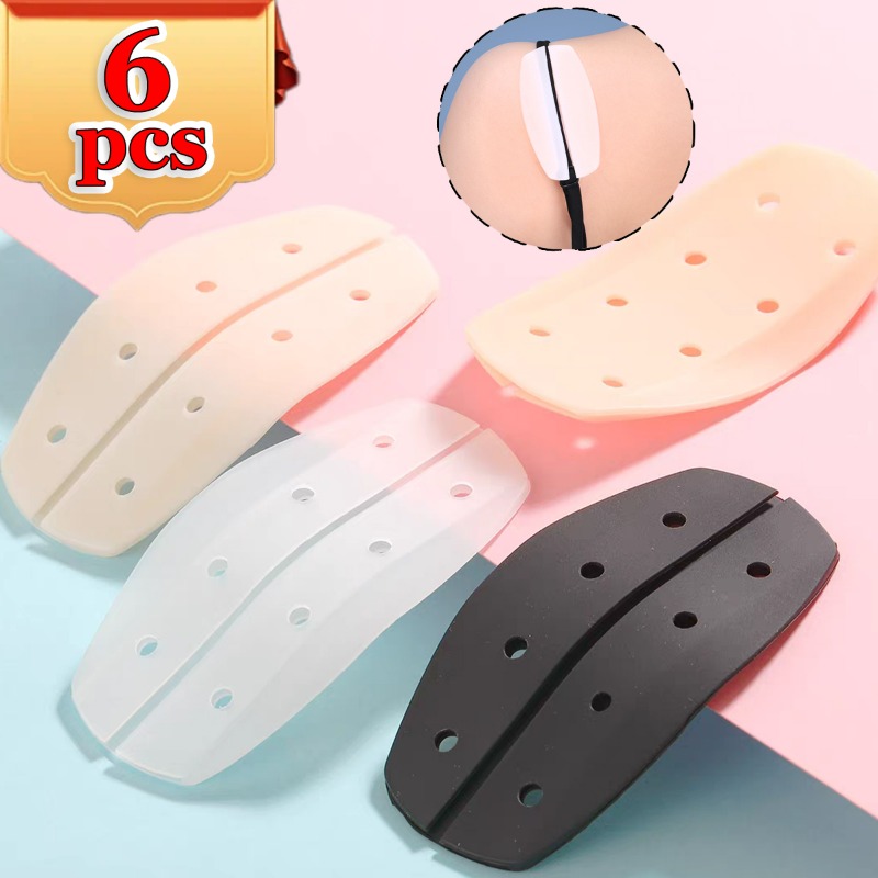 Vrouwen Schouderriem Antislip Pads Meisjes Siliconen Verborgen Kussens Stabiele Lange Termijn Schouderbenodigdheden Monolithische Geperforeerde Mat