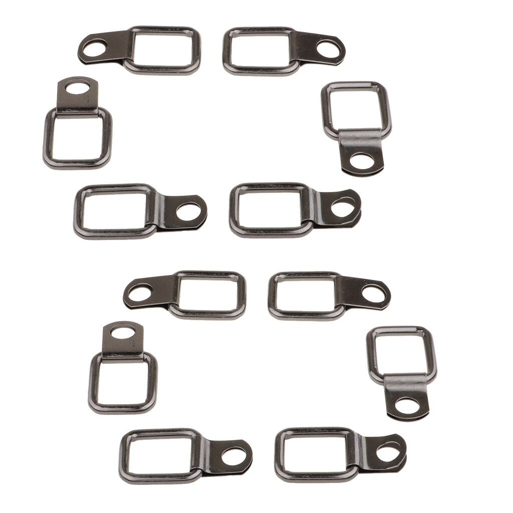 12pcs D Ring Tie Downs Forged Lashing Ring For Jeep Wrangler Trunk Cargo