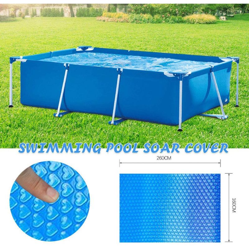 Frame Pool Cover Rectangular Swimming Pool Cover Rainproof Dust Cover