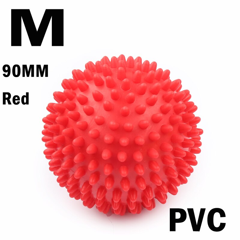 Foot Massage Ball Footful Spiky Trigger Point Sport Fitness Hand Pain Relief Ball: Burgundy