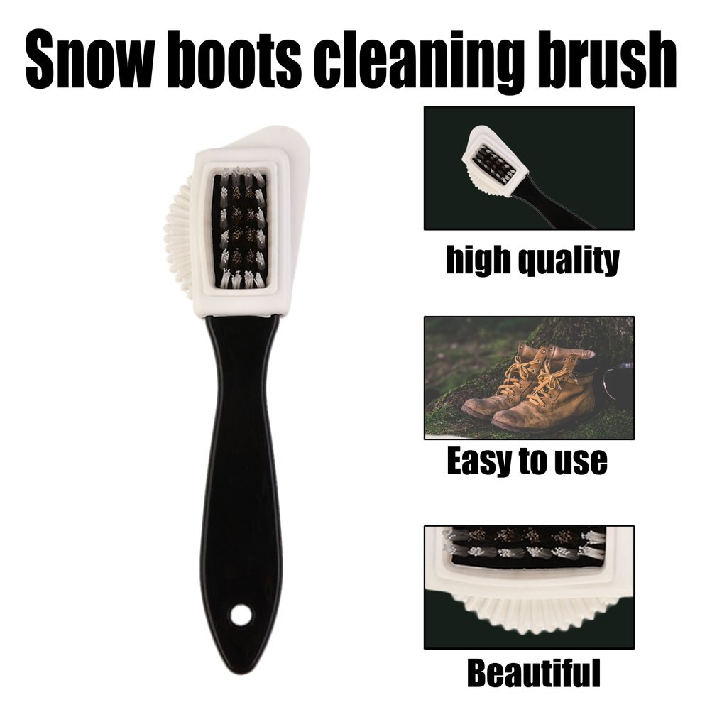Durable multifonctionnel gommage fourrure chaussures brosse de nettoyage Portable taille neige bottes daim chaussure nettoyant brosse de nettoyage