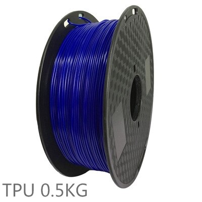 0.5KG TPU 3D Printer filament 1.75mm 500g Flex Soft Elastomer Rubber Material for 3D Printer Consumables: Blue