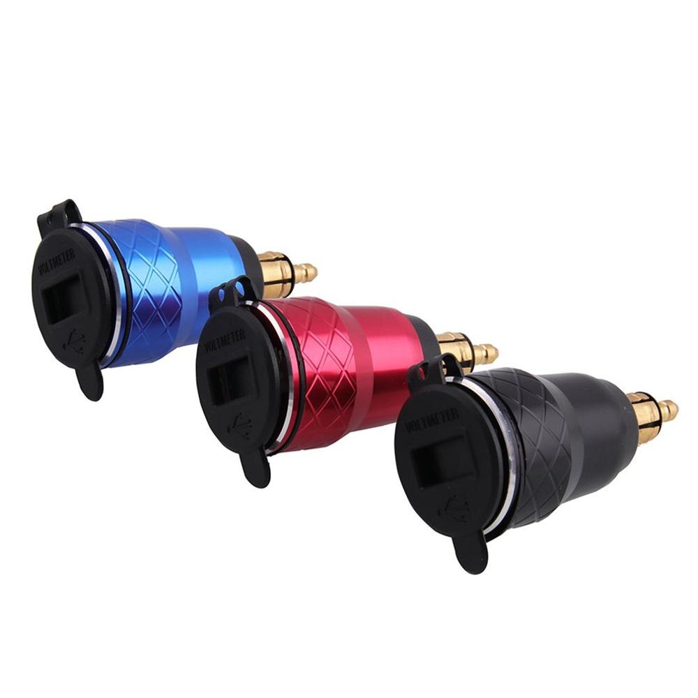 Adaptador de enchufe de mechero para cargador de motocicleta con pantalla Led R1200Gs Triumph Tiger 800 Xc Hella Din a cargador Usb para motocicleta 5V 2.1A