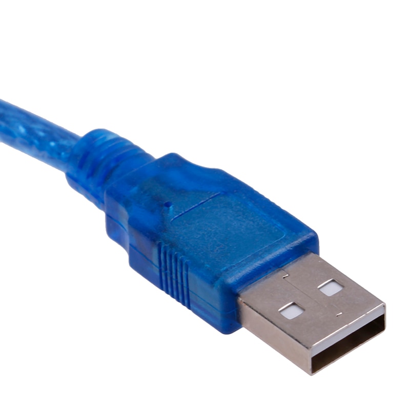 Kabel 0.3m, 1.5m, 3m ,5m,10m transparante blauwe usb 2.0 verlengkabel datalijn mannelijk naar vrouwelijk