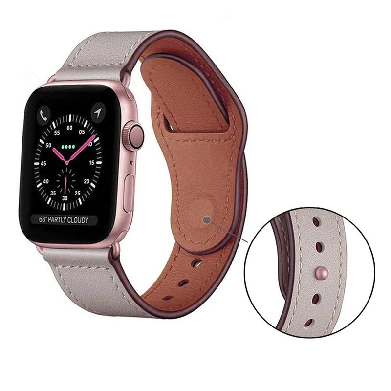 Geschikt Voor Apple Horloge Band Apple Horloge Lederen Band Iwatch Smart Horloge