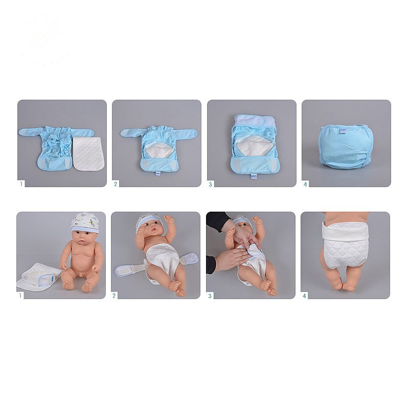 10 stuks babyluiers, herbruikbare babyluiers, inlegluiers, 100%  wasbare babyverzorgingsproducten van katoen, zachte witte katoenen inleg