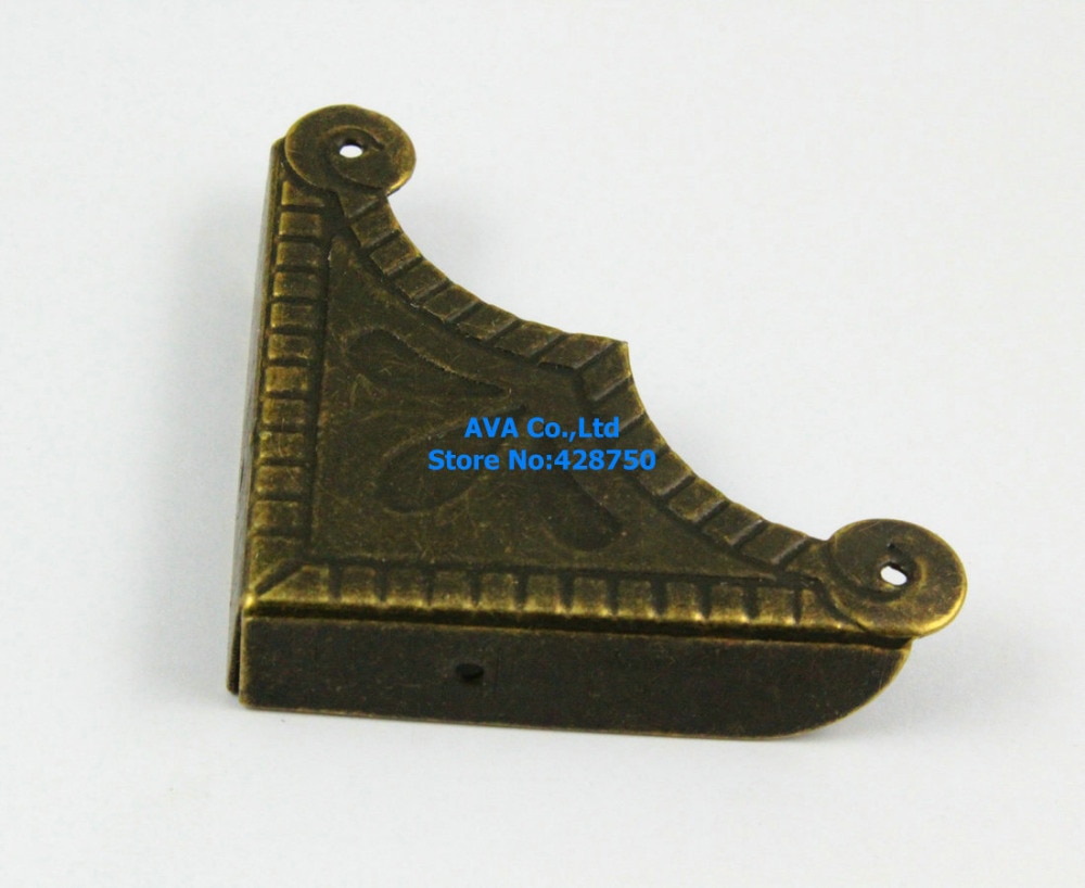 40 Pieces 49mm Antique Brass Jewelry Box Corner Box Corner Protector