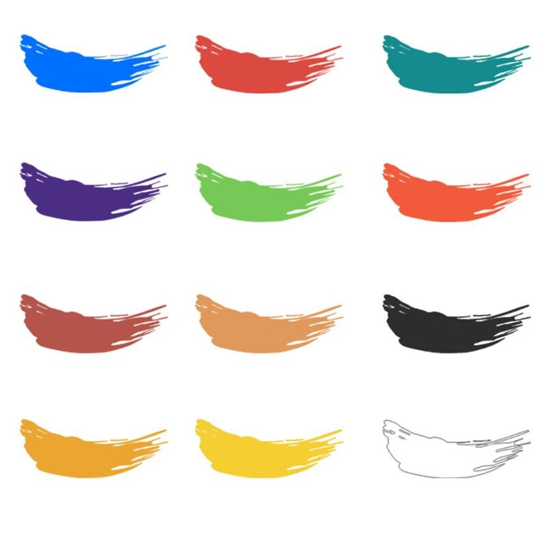 12 x 12ml tunge kropsfarver rige pigmenter akrylmaling sæt til maling af lærredskunst