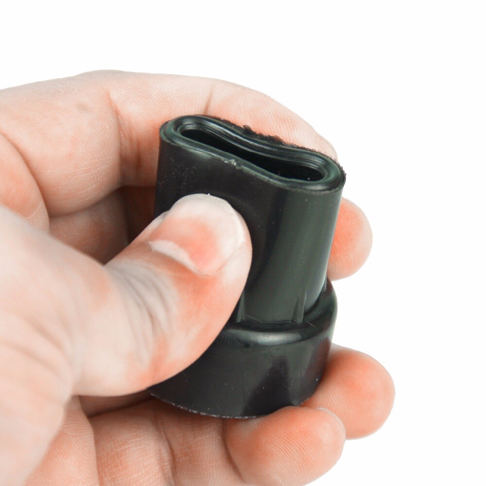1 pièces bas 19mm gomme souple tampons en caoutchouc marche randonnée bâtons fin couverture conseils canne béquille coussinet en caoutchouc robuste virole en métal