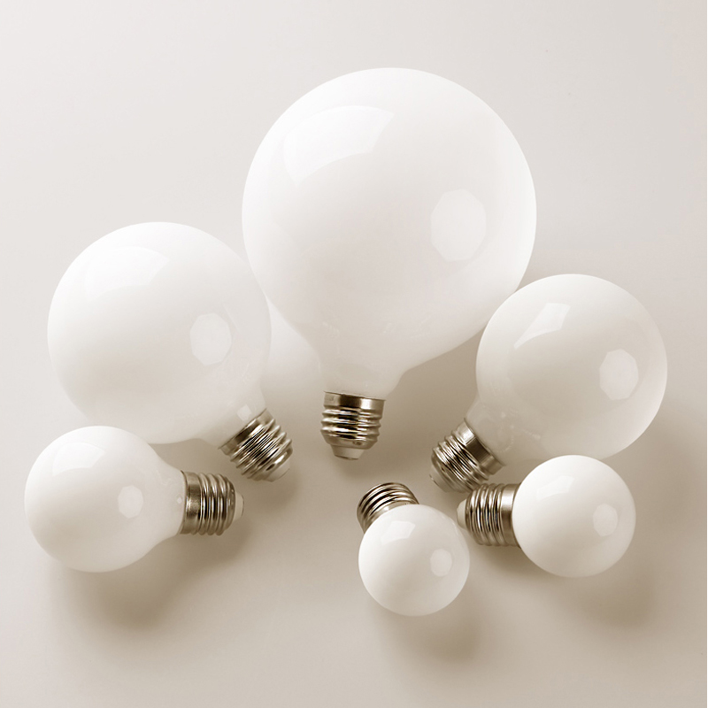 G45 G50 G60 G80 G95 G125 E27 LED Melk Witte Gloeilamp Dressoir Lens LED Lamp Bruiloft Decoratie Lichtbron