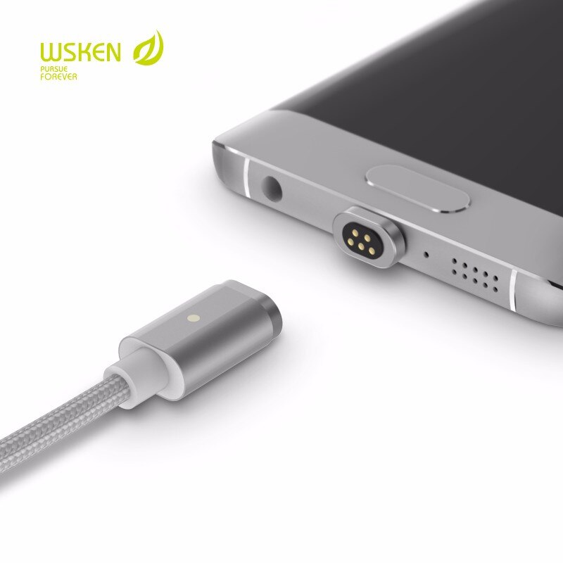 Originele wsken x-cable mini 2- serie metalen magnetische kabel data opladen android micro usb-kabel