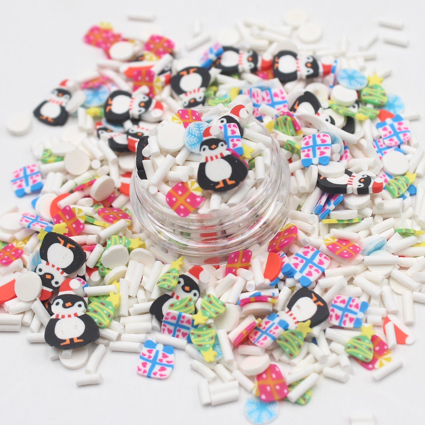 100g/Lot Halloween Series Pumkin Tree Mixed Clay Slices Soft Pottery Miniaure Sprinkles for DIY Crafts Filling Accessories: Group 9