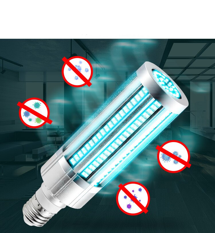 LED Germicidal Lamp led corn bulb UVC Germicidal Light Bulb For Sterilization Disinfection Deodor kill Mites for Hospital Home