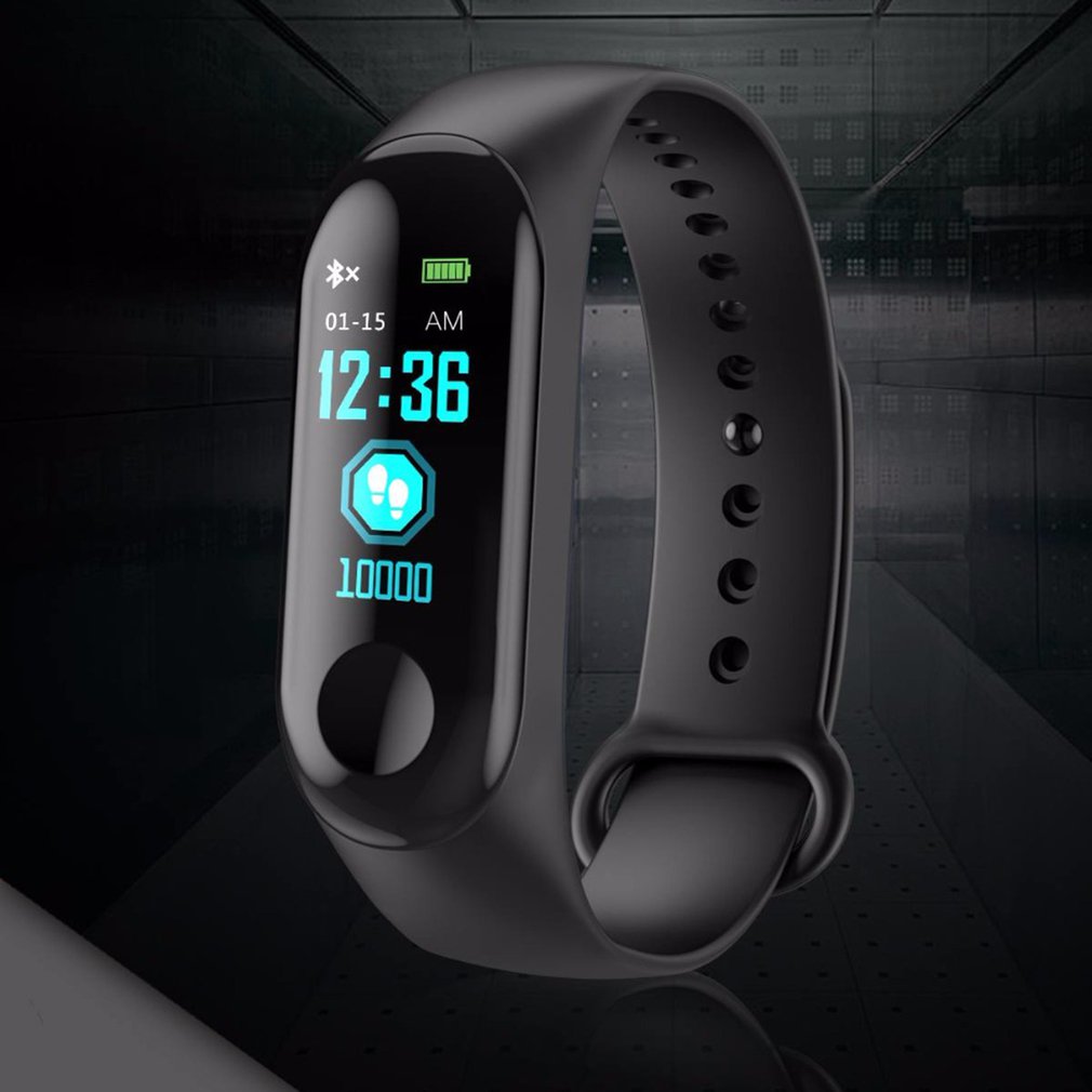 M3 Smart Band Horloge Armband Fitness Tracker Stappenteller Bloeddruk Hartslagmeter Waterdicht Polsbandje