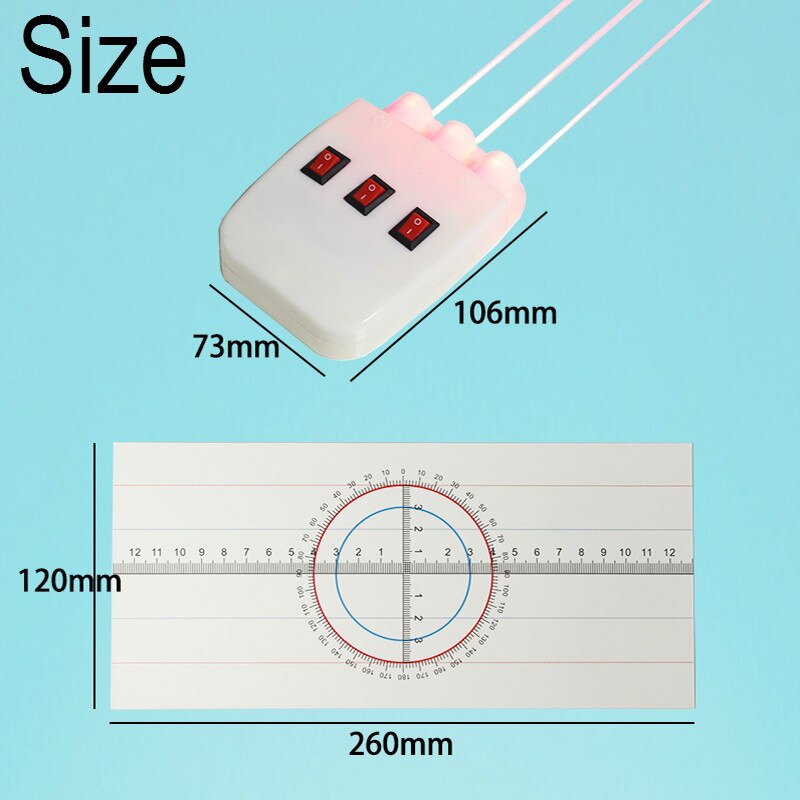 Démonstration de réflexion de lumière de démonstration de réfraction complète de lumière, Kit d'expérimentation d'optique physique, équipement de Science de jouet de d'enfant