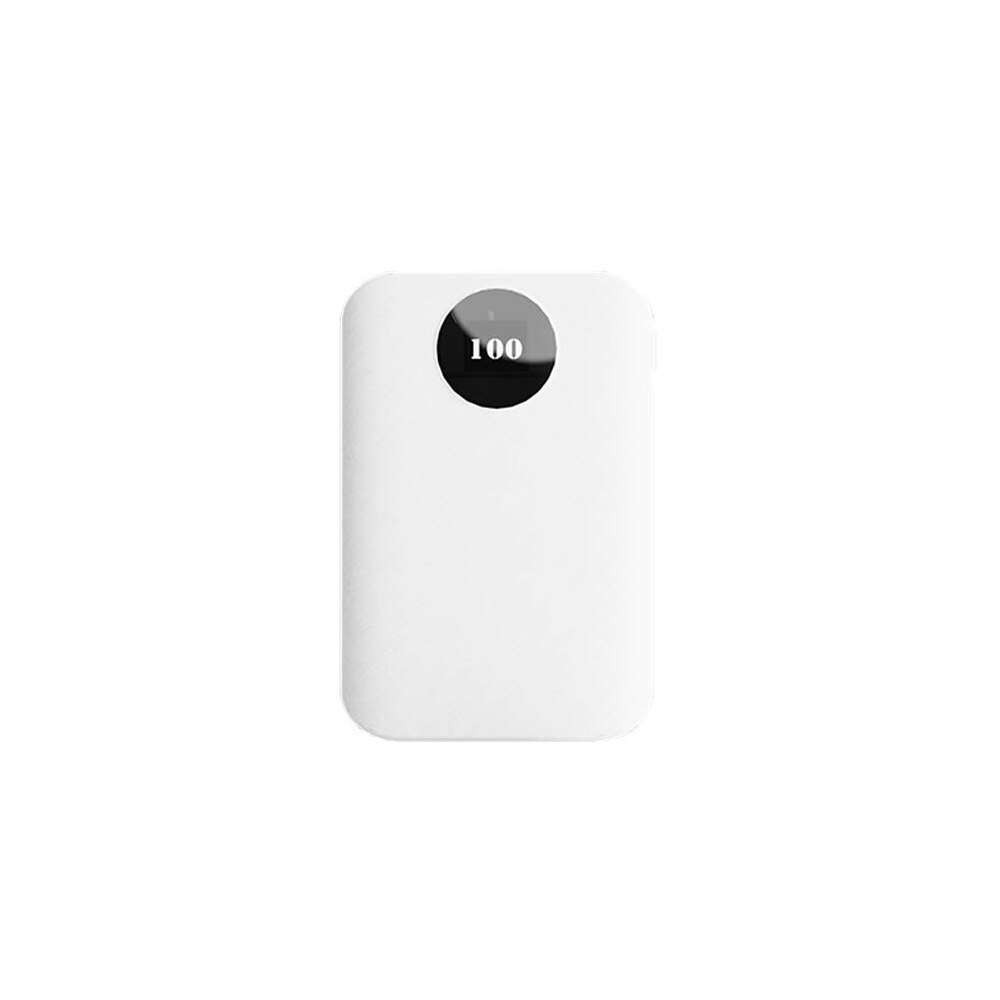 3x18650 cargador de batería 2 puertos USB banco de energía DIY caso cargador de teléfono móvil portátil banco de energía caja Kit de carcasa para Iphone Huawei: Blanco