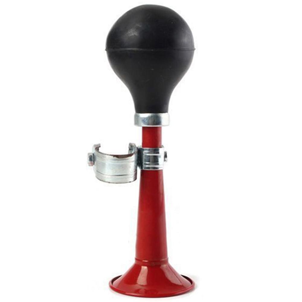 Klaxon à Air en métal pour vélo, trompette, presser l'ampoule en caoutchouc, 30MP02: Rouge