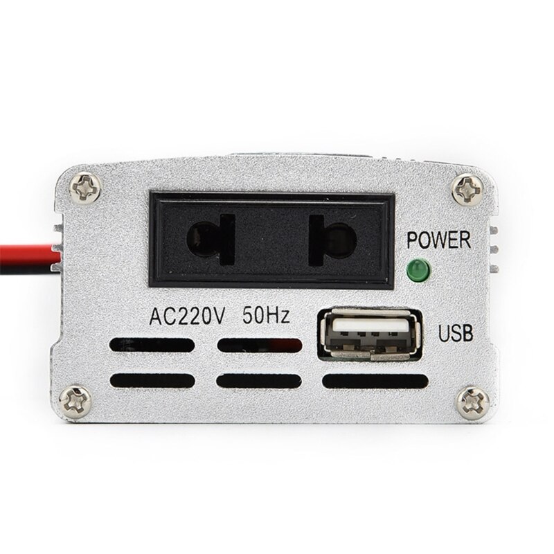 100W Car and Home Laptop Power Inverter DC 12V/24V to AC 220V Power Converter W91F