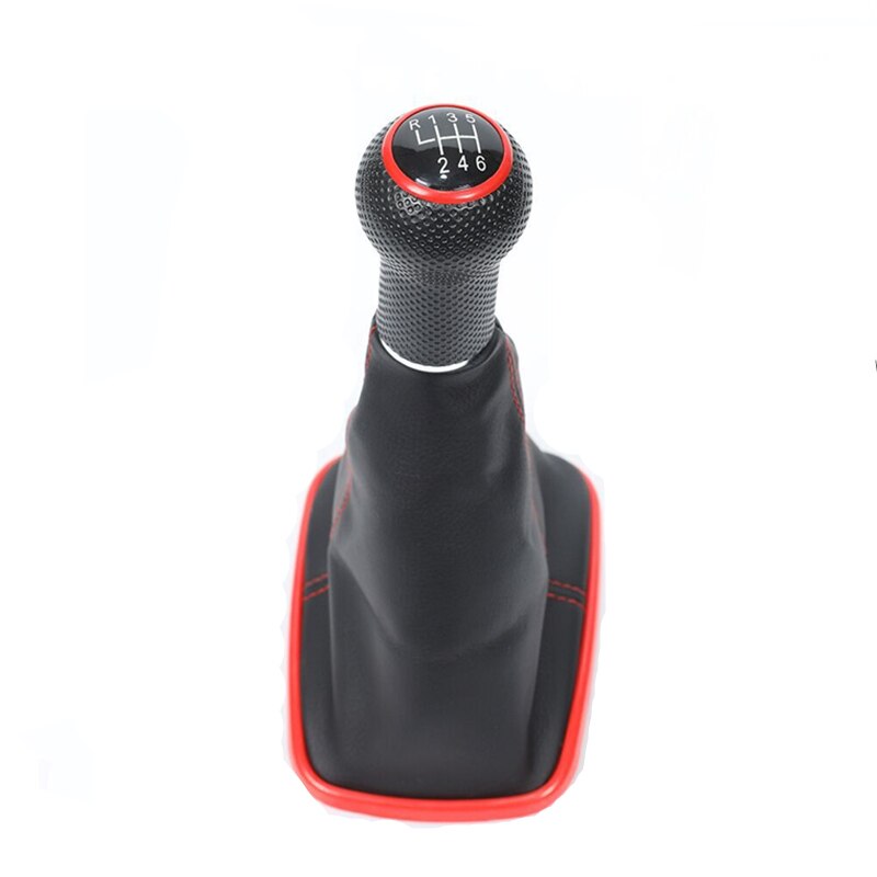 Pomo de cambio de marchas de coche, accesorios de 12mm para Volkswagen VW Golf 4 MK4 Bora Jetta GTI R32 2000 2001 2002 2003 2004: 6 speed C