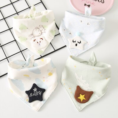 4 Stks/pak Baby Sjaal Burp Doek Bandana Katoen Slabbetjes Pasgeboren Baby Jongen Meisje Peuter Herfst Winter Sjaal Waterdicht Bib: 10