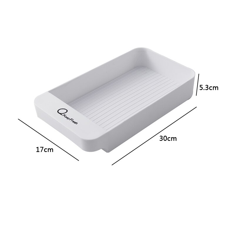 Stackable Fridge Fruit Vegetable Storage Box Household Kitchen Egg Holder Refrigerator Organizer: Single layer