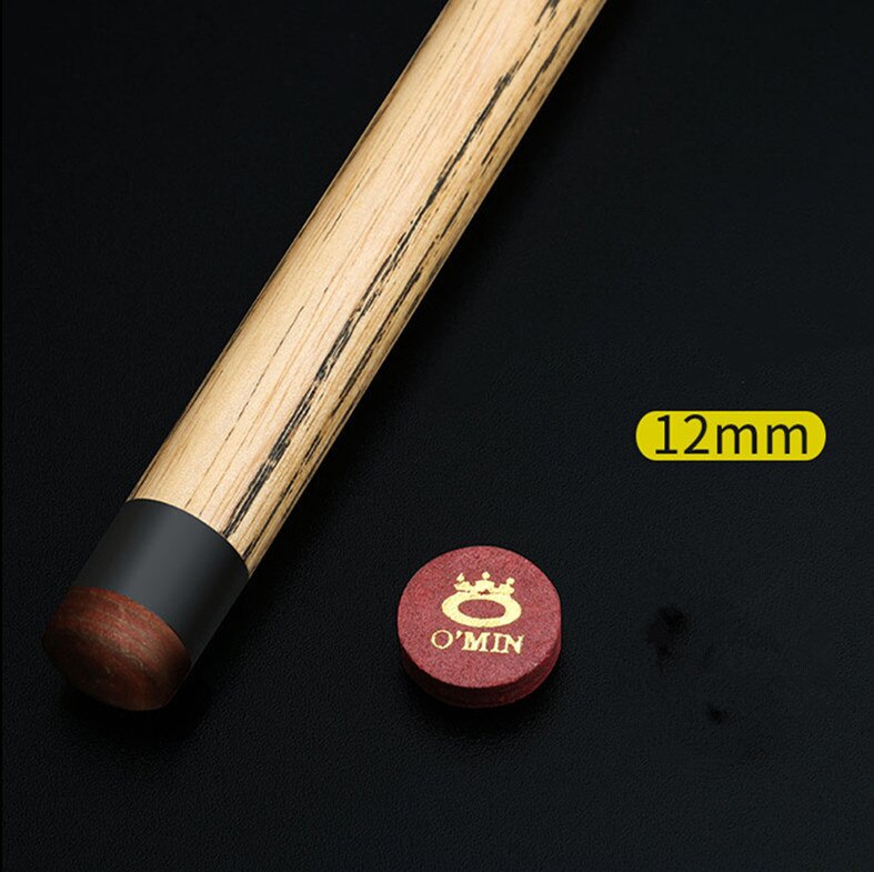 10.5/12Mm Snooker Biljart Pool Cue Tip Rode Gebakken Lederen Biljart Accessoires: 12mm