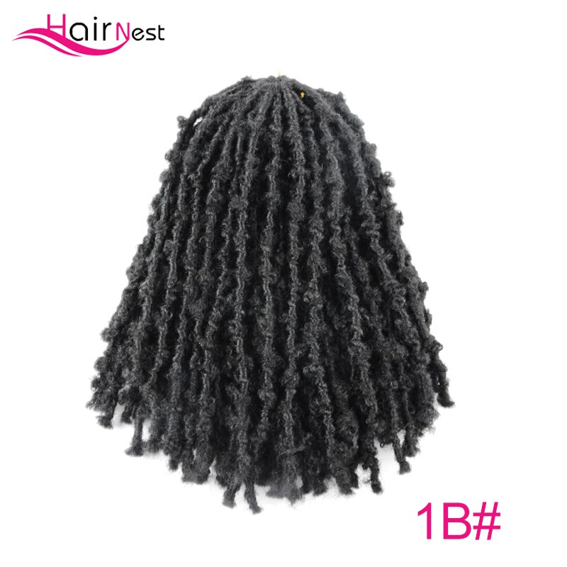 Hair Nest Crochet Braiding Distressed Locs Faux Locs Synthetic Hair Braiding Hair Extensions Braiding Hair Kanekalon for Women: 3Pcs/Lot