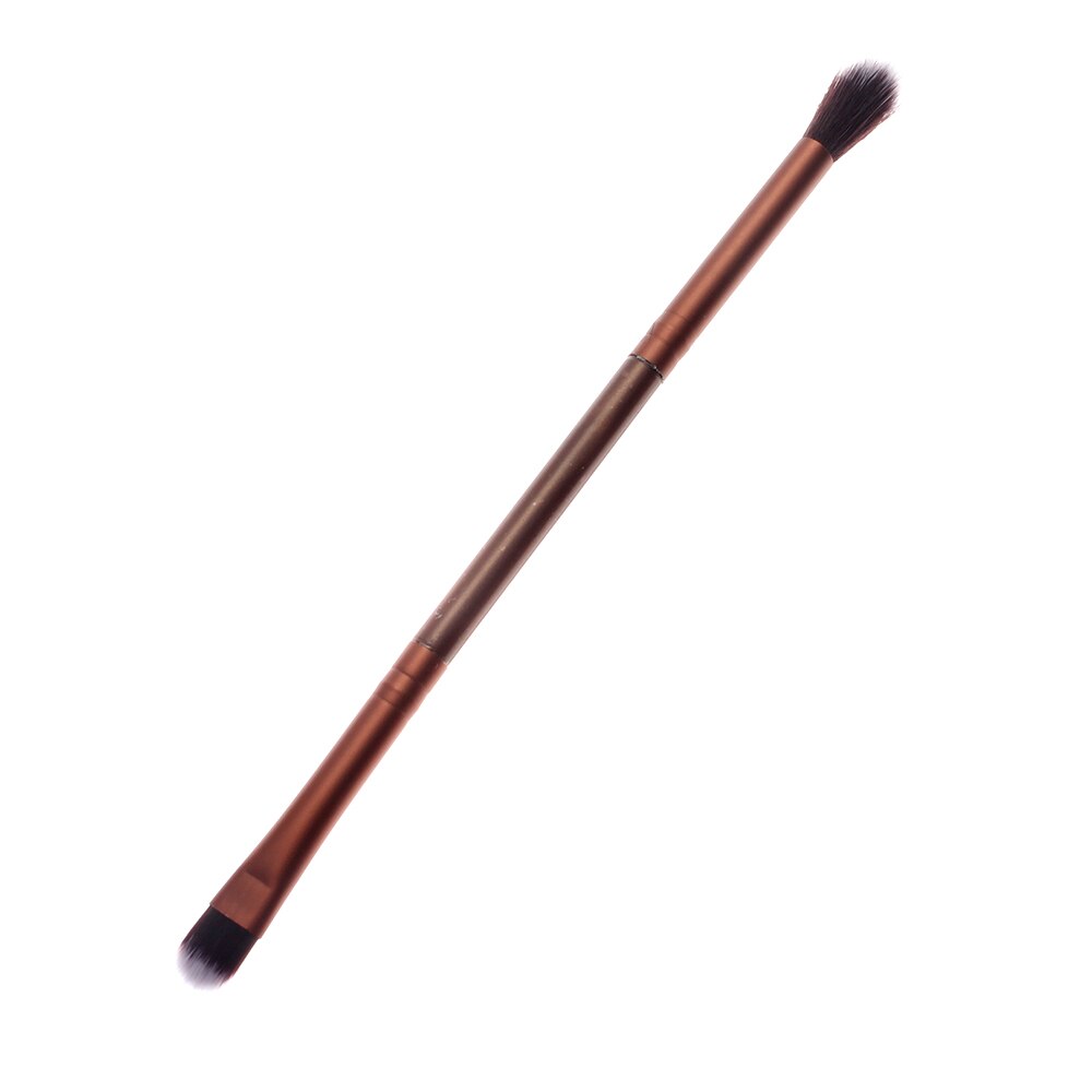 Dubbele Hoofd Cosmetica Make-Up Kwasten Wimpers Blush Elegante Gebleekte Mentale Oogschaduw Borstel Professionele Styling Tools