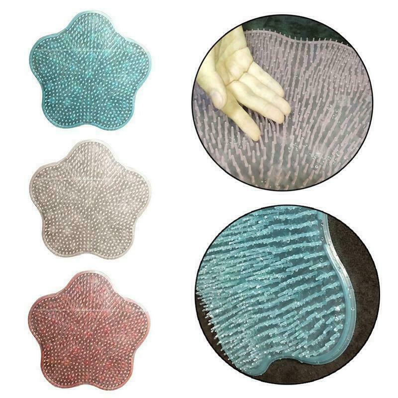 Brand Style Lazy Bath Massage Pad 1PCs Silicone Suction Cup Bathroom Shower Mat Non-slip Bat